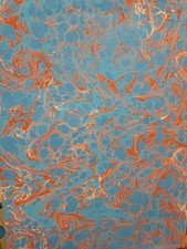 Papier marbré à la cuve de