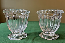 2 petits pots vide poche en cristal de Baccarat signés