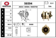 ALTERNATEUR OPEL CORSA B 1.7