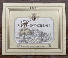 Étiquette Monbazillac 1996  - 75 cl