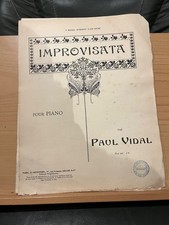 Paul Vidal Improvisata pour