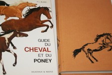 GUIDE DU CHEVAL ET DU PONEY BLANC DELACHAUX NIESTLE 1983 GRAVURES