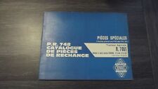 CATALOGUE DE PIECES DE RECHANGE RENAULT R. 7051 - RENAULT MOTOCULTURE P.R.748