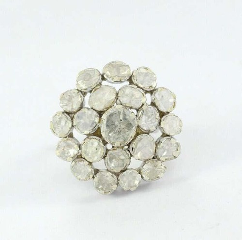 Bague diamant polki argent - polki, en