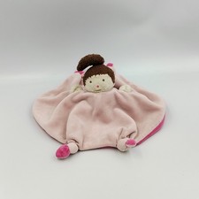 Doudou plat reversible poupée