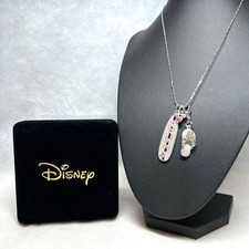 Collier rose argenté Disney