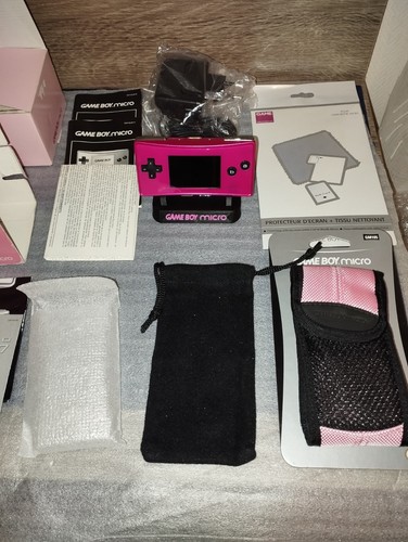 Game boy micro - boy, pink