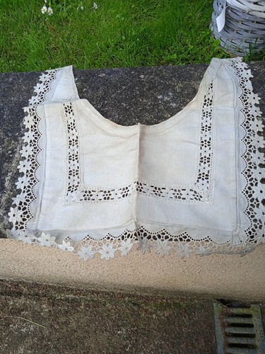 Ancien plastron coton et - en,