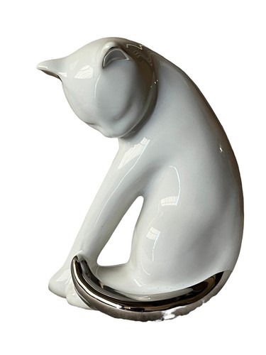 Ancienne figurine statue chat - statue,