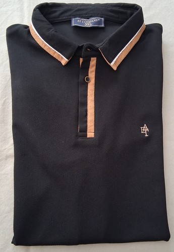 Polo homme noir avec - homme, bordures