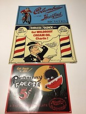 Lot 9 Plaques Métal Style Vintage Bull Durham .fearless fosdick.