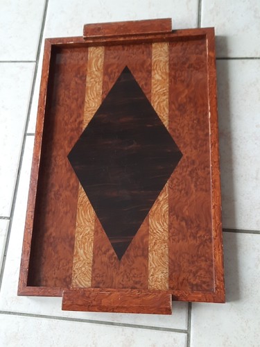 Plateau service ancien bois - plateau,