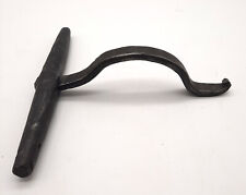 Ancien Verrou cochonnier en fer forgé 20,5 cm , poignée fer forgé n°3