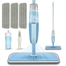 Balai Serpillère Vaporisateur Spray Mop Balai Lave Sol avec Vaporise Microfib...