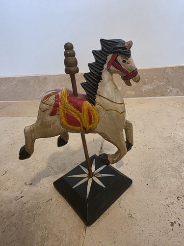 Ancian cheval bois jouet - cheval,