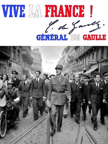 Poster affiche gaulle - affiche, de