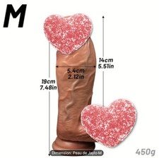 Gros Gode Réaliste M Ventouse Silicone Anal Vaginal Butt Dilatateur Sextoy Sexe