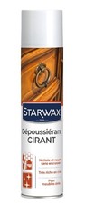 Nettoyant dépoussiérant cirant entretien spécial bois meuble aérosol 400ml STARW
