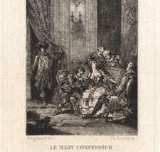 1877 Gravure eau-forte Charles