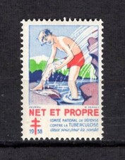 * / FRANCE VIGNETTE ERINNOPHILIE  tuberculose 1938 net et Propre neuf** TBE 