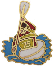Kayak Rafting Canoe Pin Badge