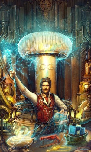 Plaque métal nikola tesla - plaque,