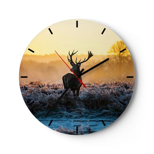 Horloge murale verre - horloge, en