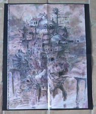 poster affiche japonaise revue LE CHATEAU AMBULANT  55x44cm MIYAZAKI