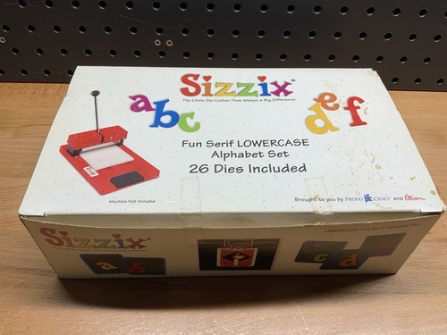 Sizzix fun serif lowercase - sizzix,