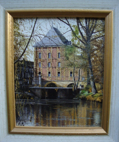 Jolie huile signée vieux - huile,