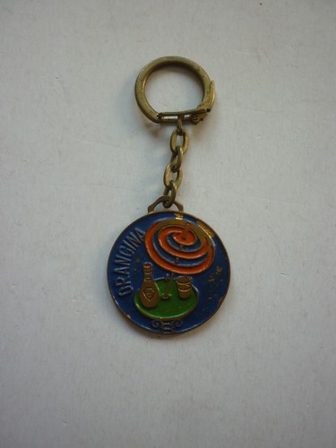 Ancien porte clé laiton - porte, en