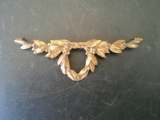 ENTREE DE CLEF FRONTON EN BRONZE GUIRLANDE DE LAURIERS