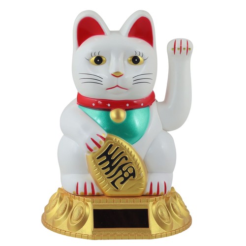 Chat chanceux signe porte
