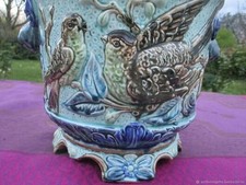 Cache pot ancien Oiseaux