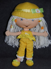 ?Peluche Doudou Poupée BANDAI Angélique Jaune Doll Charlotte Aux Fraises 25 Cm