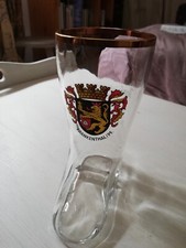 Verre à bière allemande Vintage en forme de botte Frankenthal/PF, année 69?