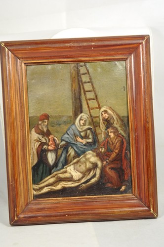 Peinture sur cuivre ancien - peinture,