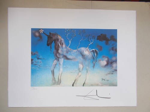 Lithographie salvador dali - dali, "