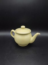 Jolie petite théière jaune en céramique, Vintage
