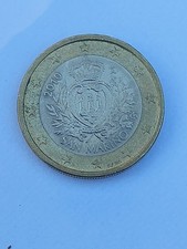 Piece 1 Euro San Marin Ayant Circulé 2010