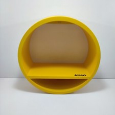 Étagère Murale 1 Niveau jaune - Marque IRM - Diametre 24,5 cm - Epaisseur 10 cm