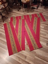  Gros Lot Toile Jacquard Pierre Frey Motif Grecques Style Nap III