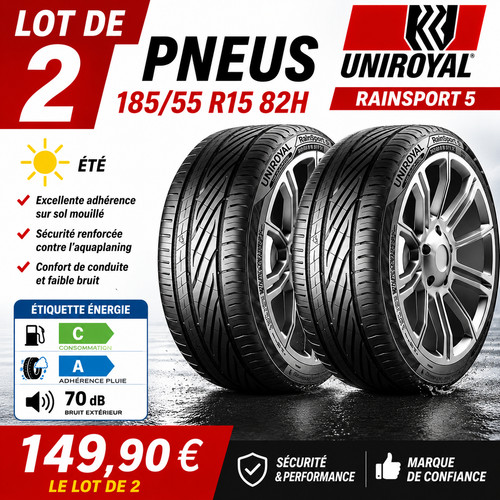 Lot pneus 185 - de, r15