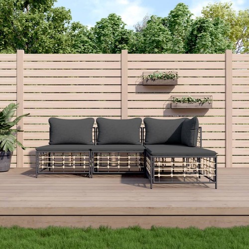 Salon jardin avec coussins - avec,