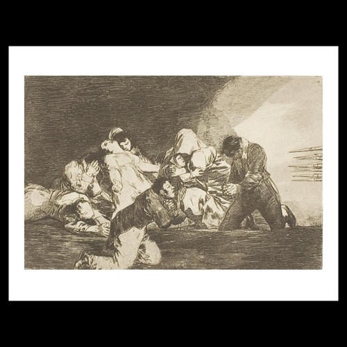 Goya one can look - -, plate