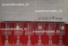 Cristal d'Arques 6 verres a liqueur Modèle Louvre comme neuf