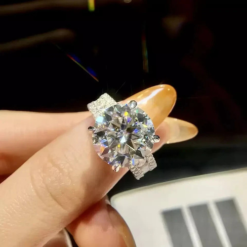 00ct coupe ronde - 3.00ct, véritable