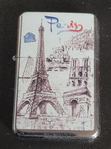 Briquet metal paris france - metal,