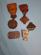 Lot Medaille Insigne Para Vietnam Indochine Indochina Dien Bien Phu