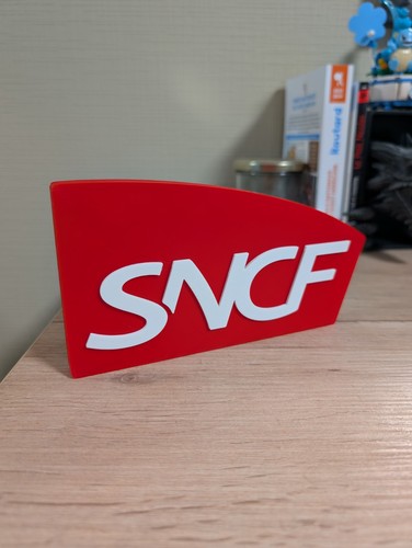 Plaque logo sncf - plaque, enseigne